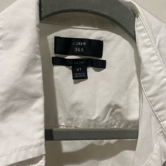 J. Crew Tops - J.Crew White Slim button down Fit Shirt 4t tall
